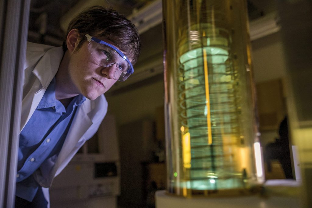 Student Working in the SMRC Lab